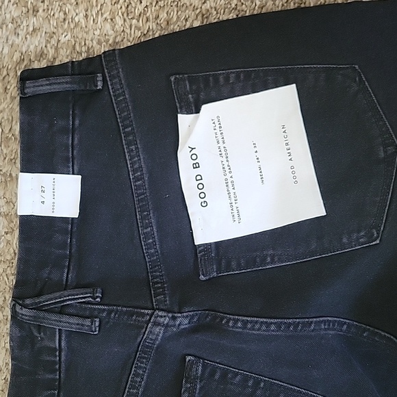 Good American Good Boy Straight Jean - Black270 - Sz 4 - NWT - Picture 11 of 14